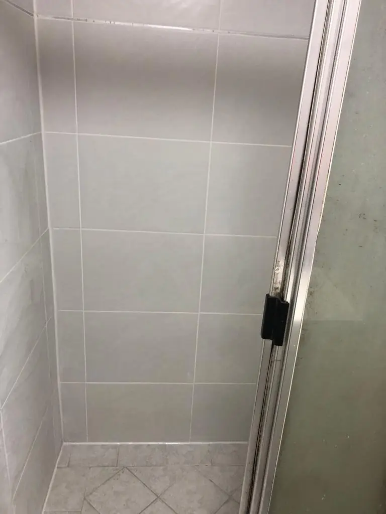 After: clean, regrouted joints.